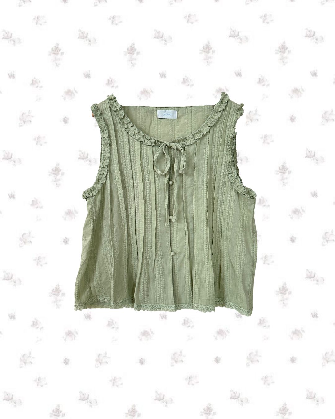 Meadow Ruffled Hem Blouse (Size L)