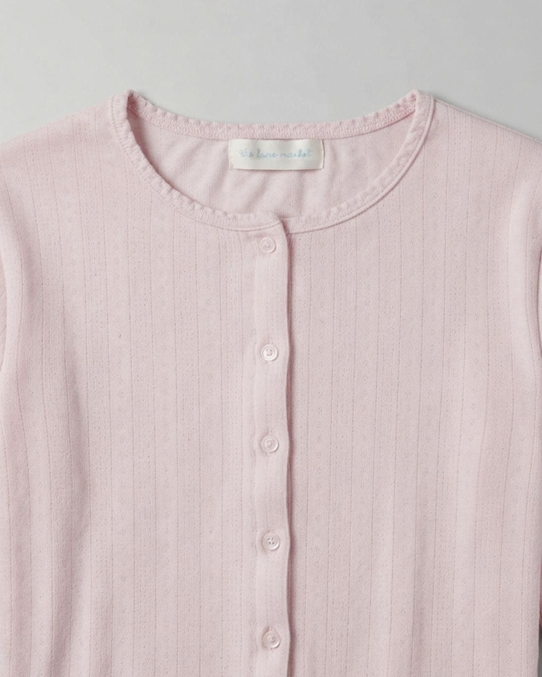 Everyday Button-Down Cardigan in Soft Pink