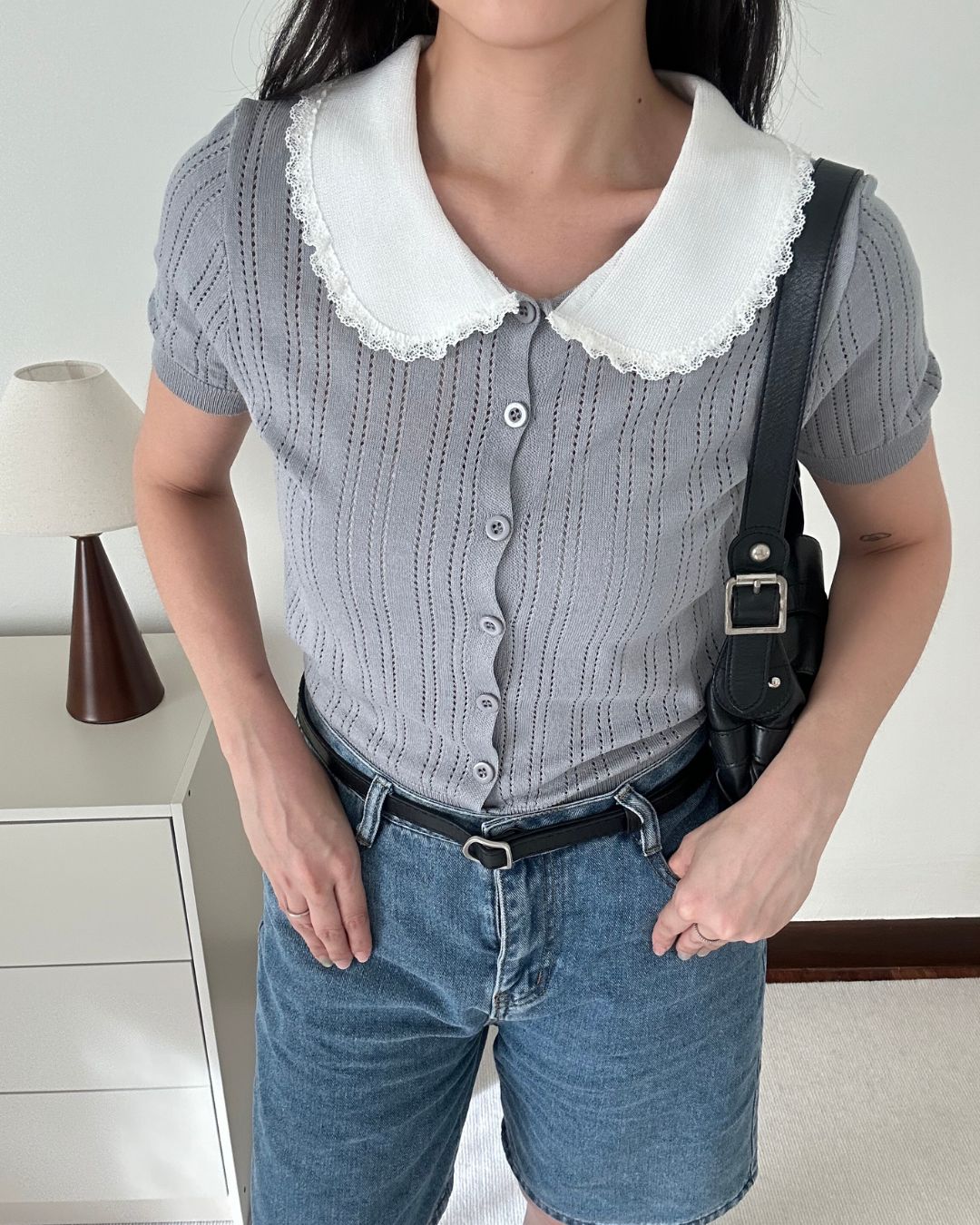 Penelope Collar Knit Top (One Size)