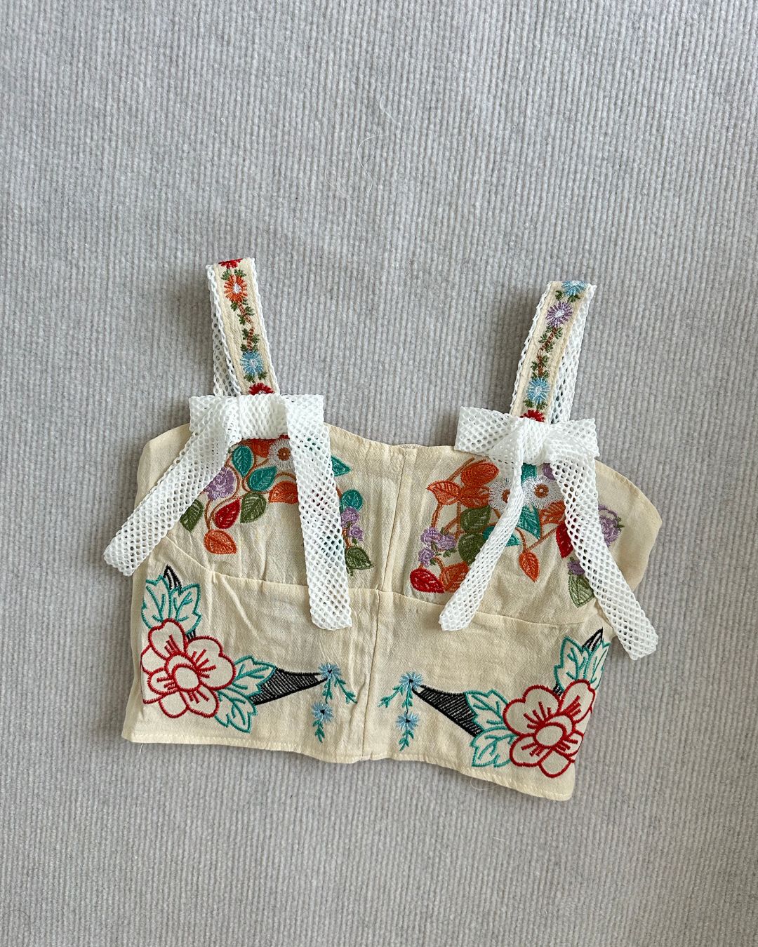 Garden Bloom Embroidered Top (Size S)