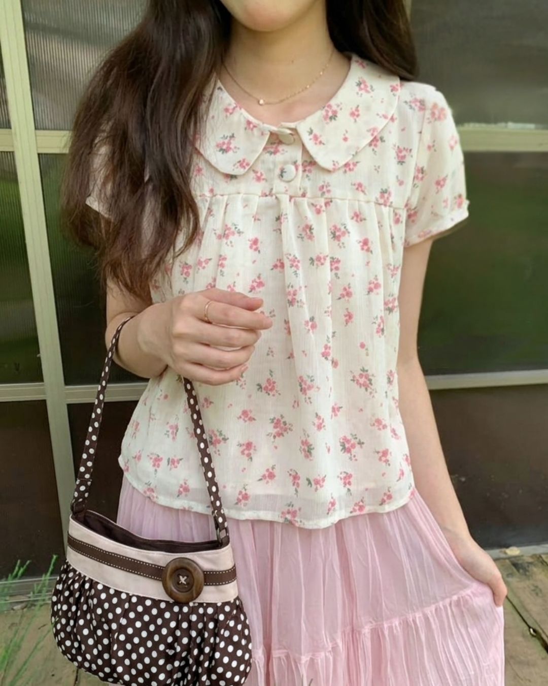 Cottage Babydoll Collared Top