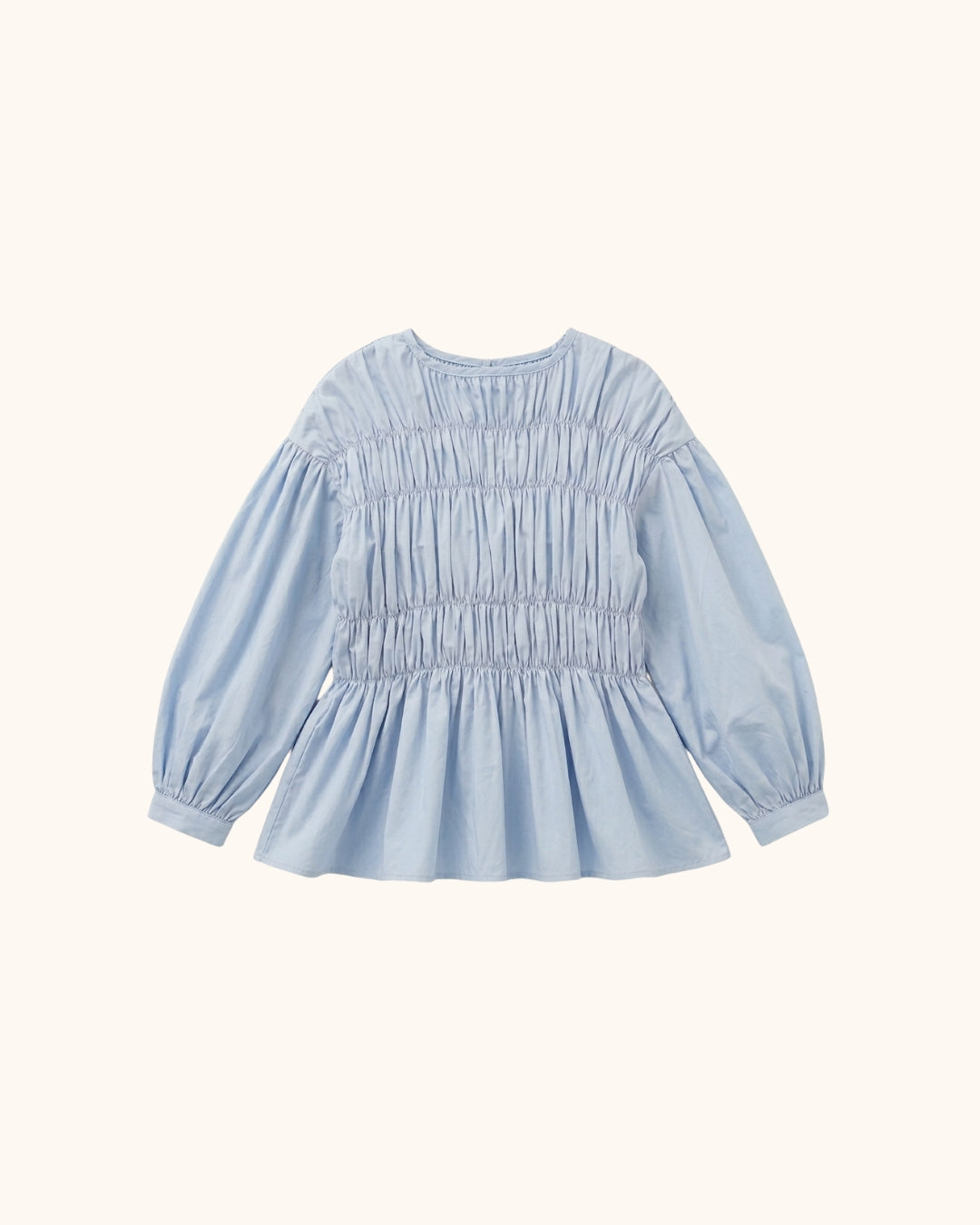 Esme Smocked Blouse in Sky