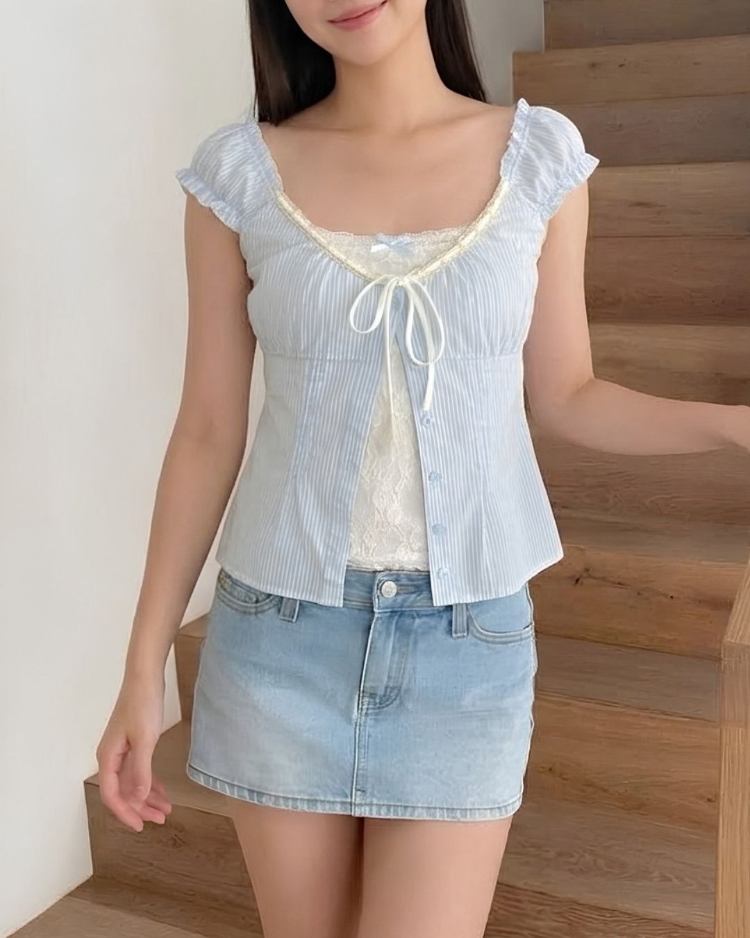Bluebell Ribbon Lace Top