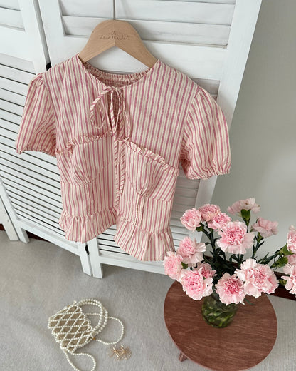Pink Joy Stripe Blouse