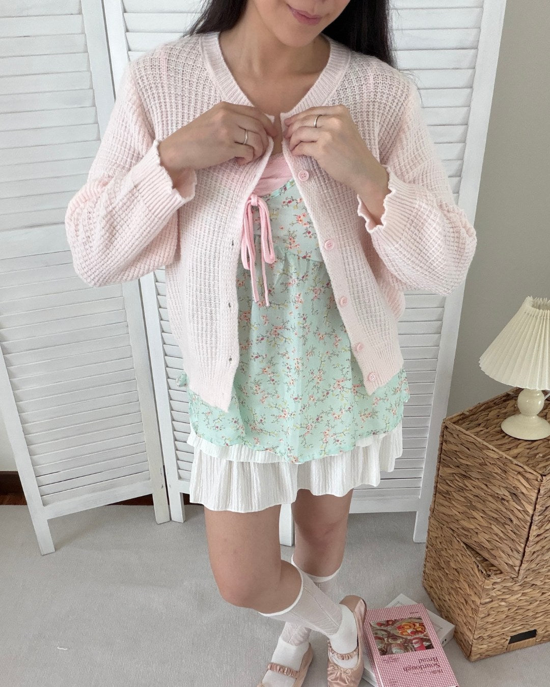 Mint Candy Layered Slip Top