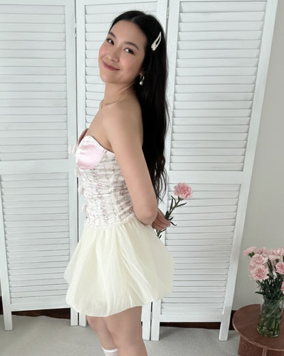 Prosper Bow Floral Corset Top