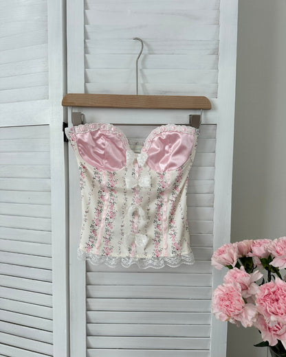 Prosper Bow Floral Corset Top