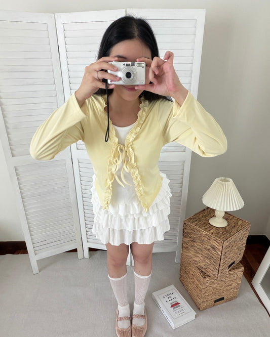 Ribbon Layered Top in Butter