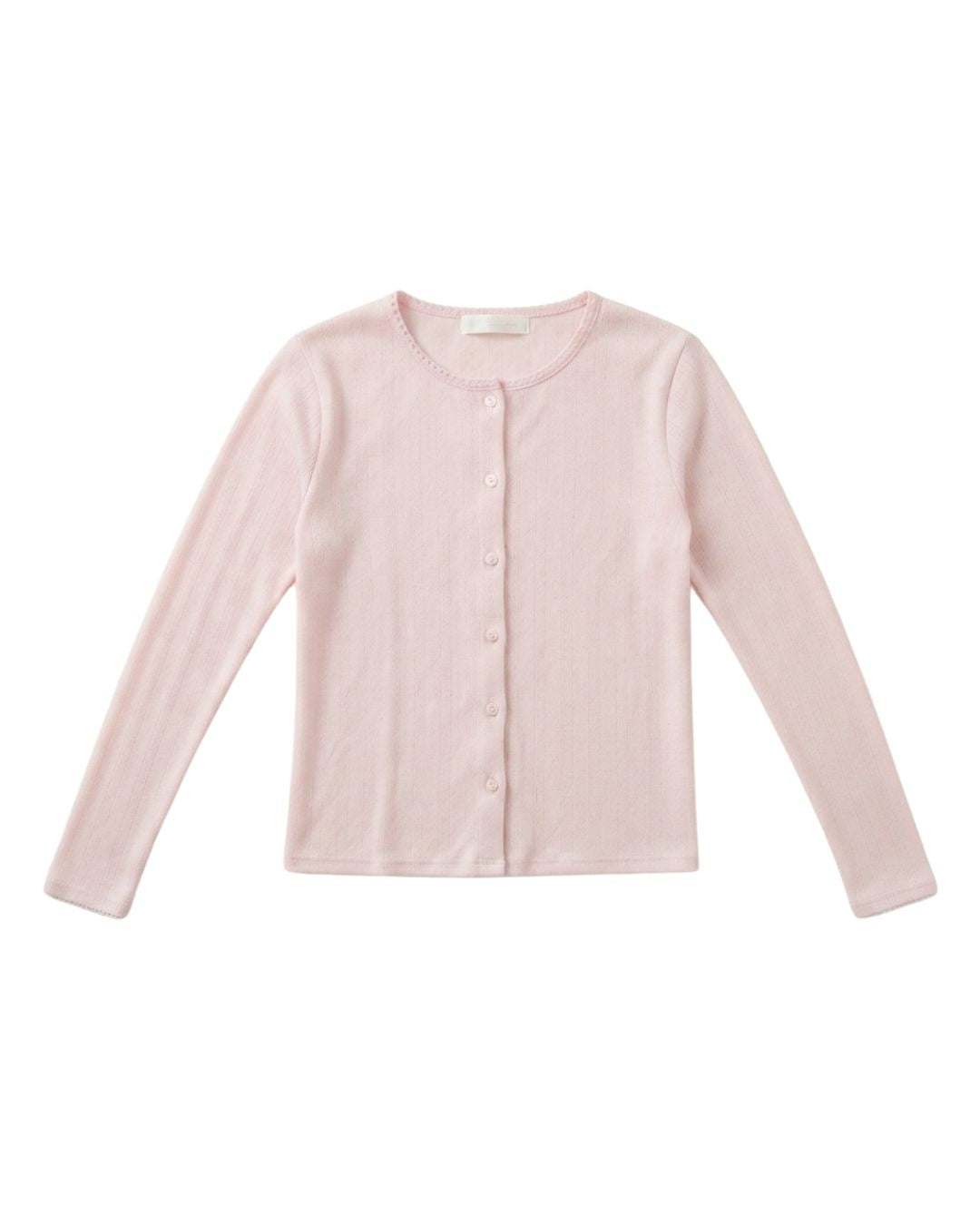 Everyday Button-Down Cardigan in Soft Pink