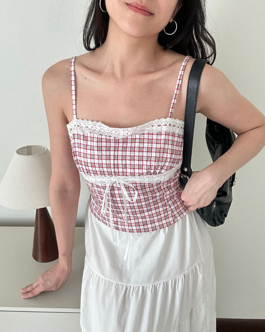 Belle Gingham Cami (Size M)