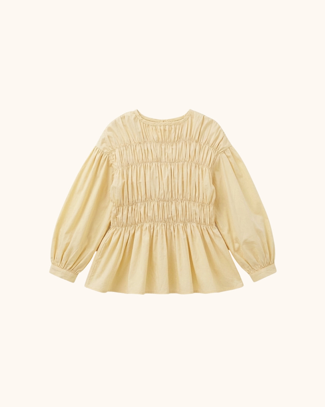 Esme Smocked Blouse in Butter