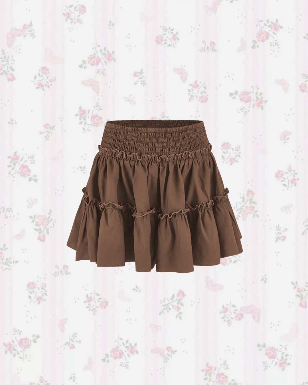 Mocha Ruffle Skirt