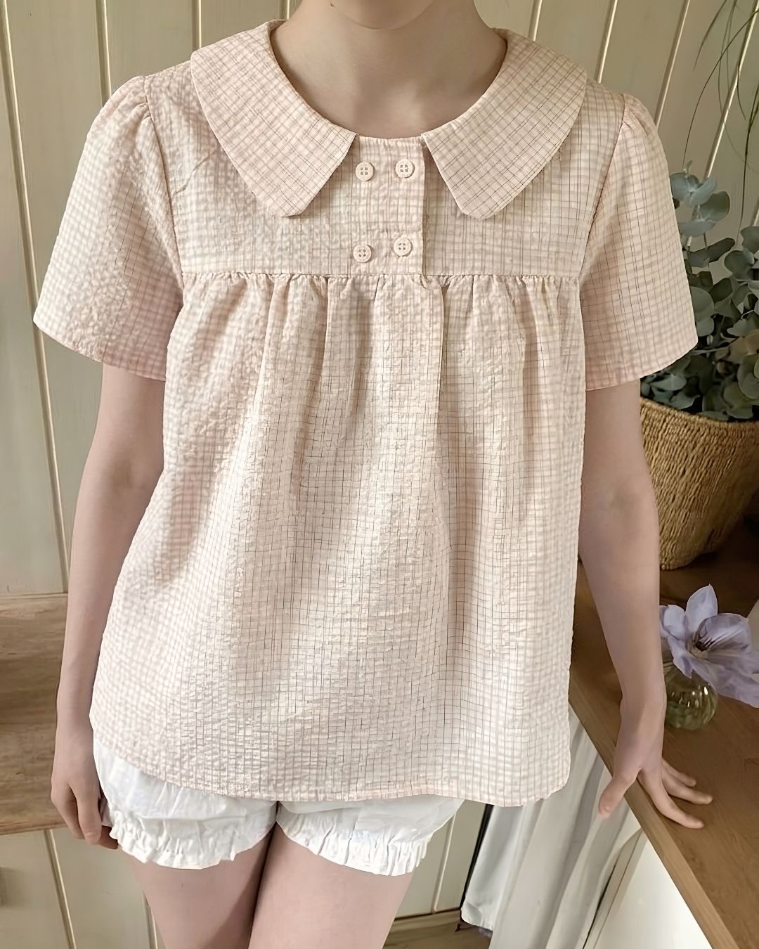 Pink Picnic Gingham Top