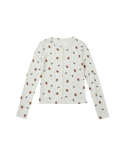 Everyday Button-Down Cardigan in Homey Bear