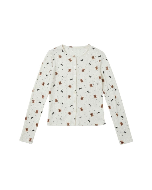 Everyday Button-Down Cardigan in Homey Bear