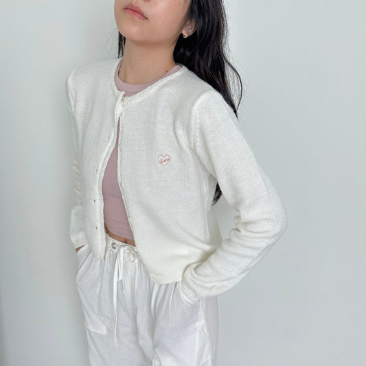 Candy Cardigan in White