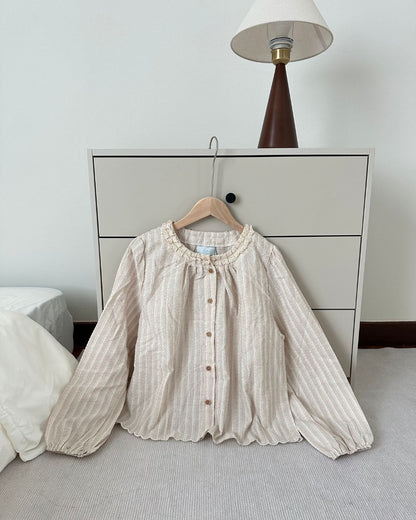 Country Blouse in Dusty Pink (Size S,M,L)