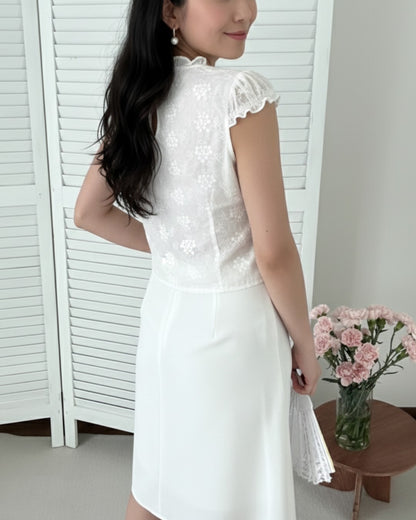 Fortune Knot Eyelet Top