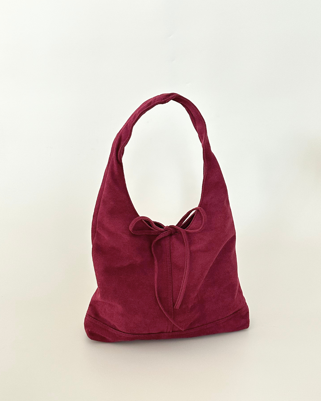 Bow Knot Bag in Maroon