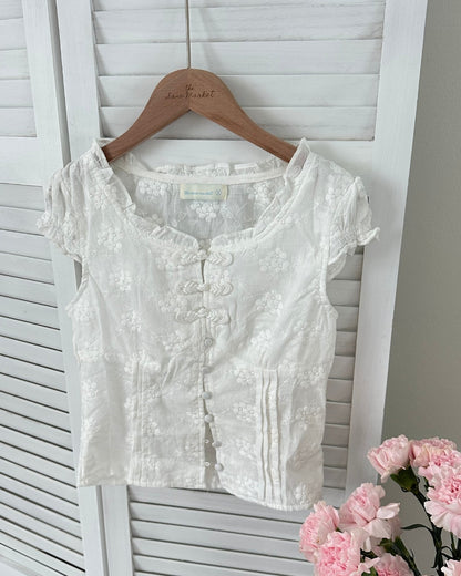 Fortune Knot Eyelet Top