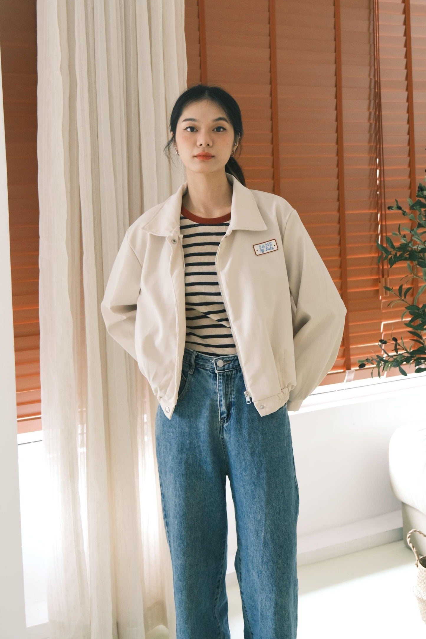 Off-Duty Khaki Blouson Jacket