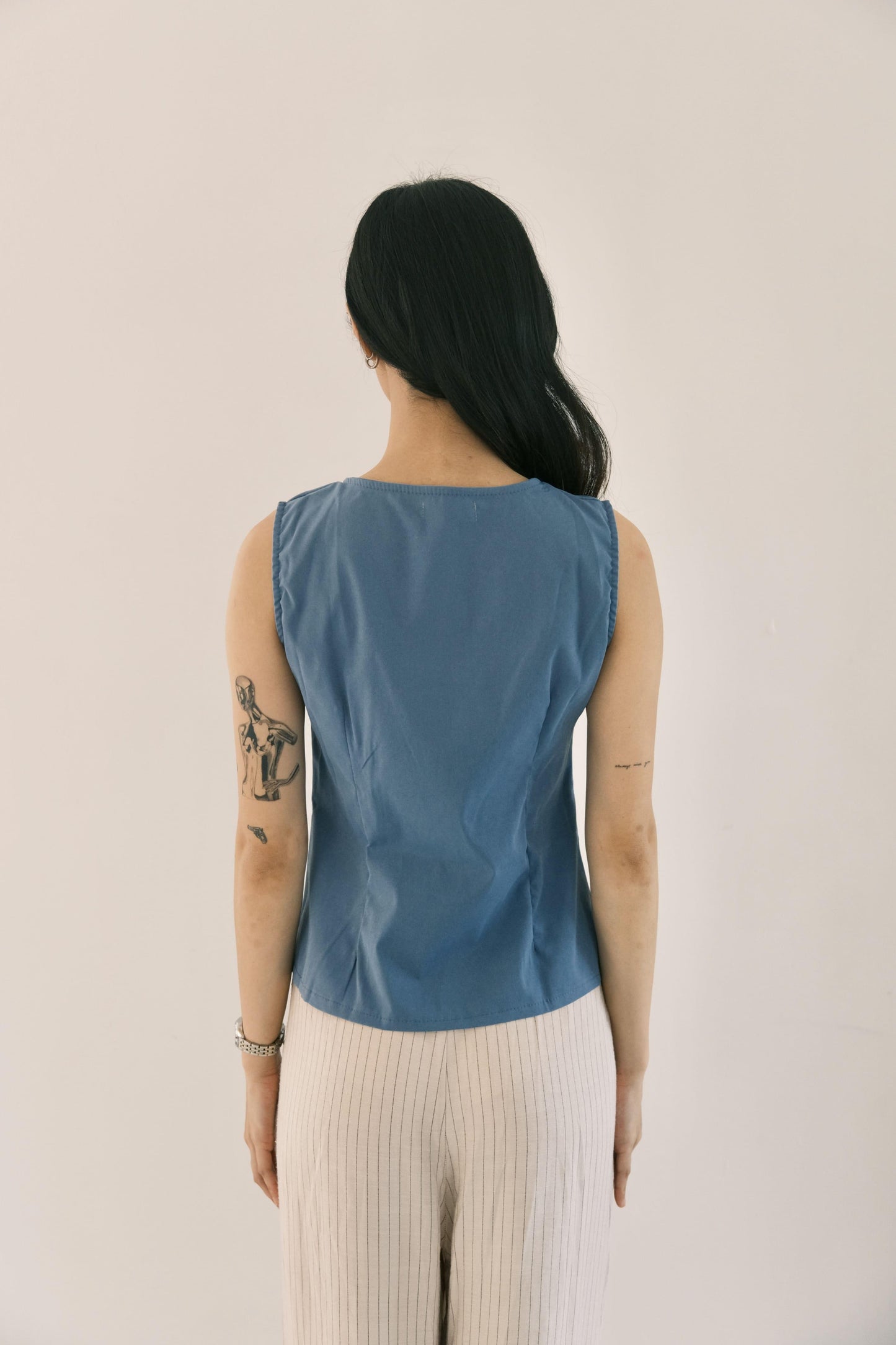 Musée French Sleeveless Top