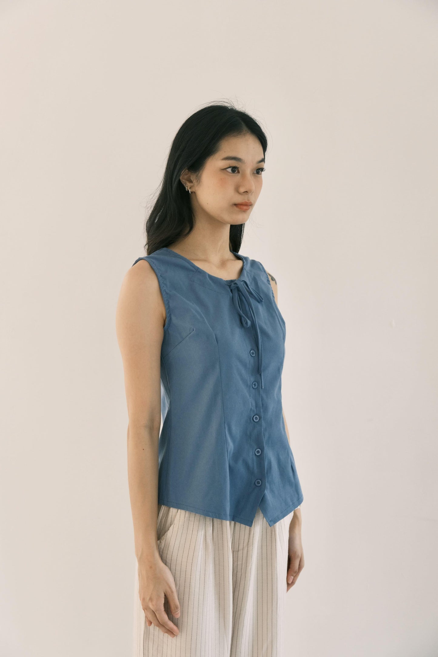 Musée French Sleeveless Top