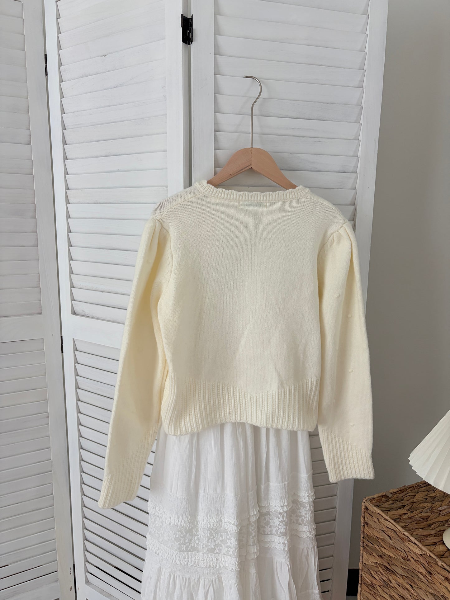 [SALE] Spring Cream Floral Cardigan