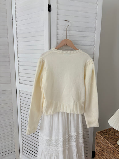 [SALE] Spring Cream Floral Cardigan