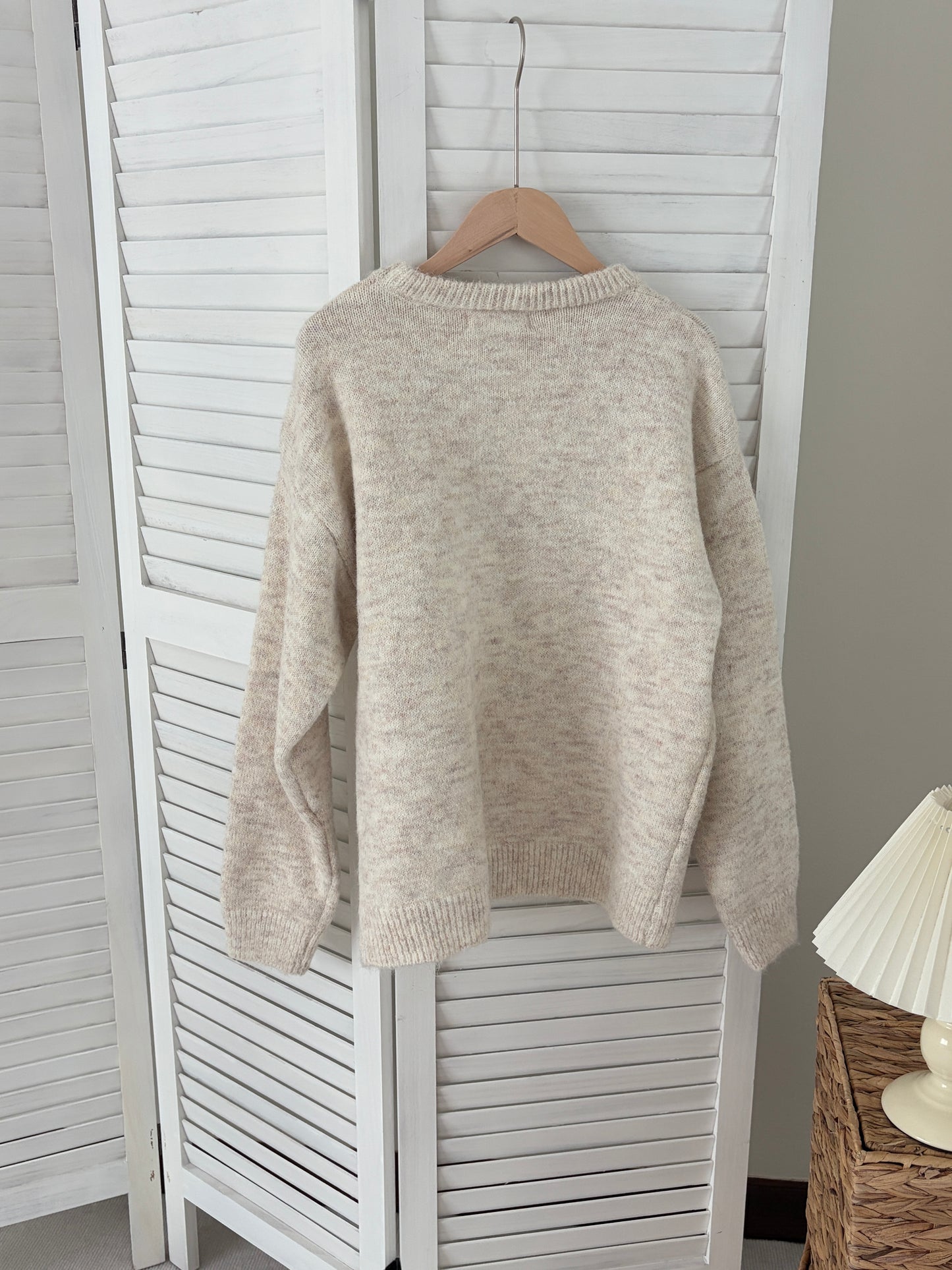 [SALE] Floral Embroidered Knit Sweater