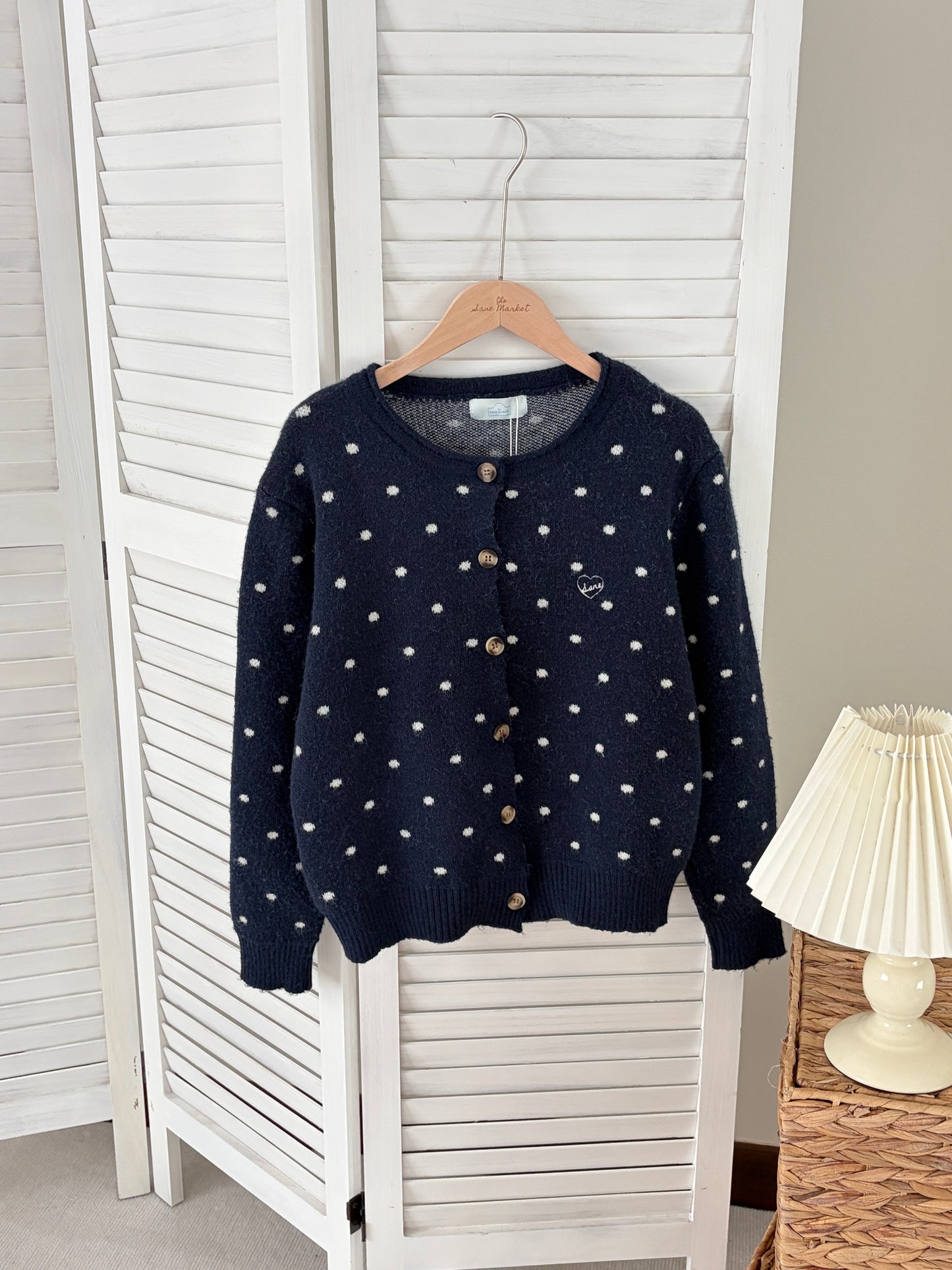 [SALE] Polka Cardigan in Navy