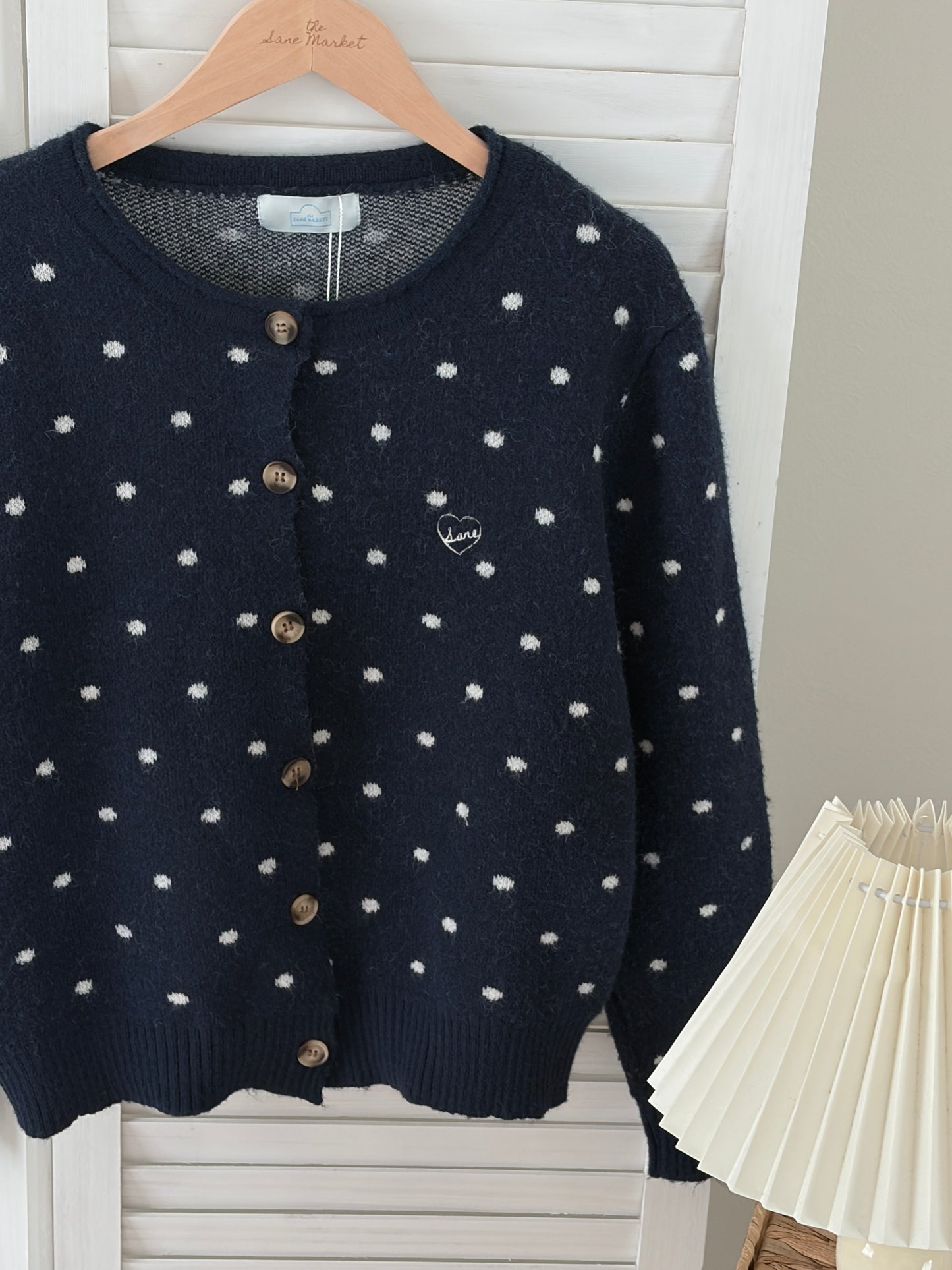 [SALE] Polka Cardigan in Navy