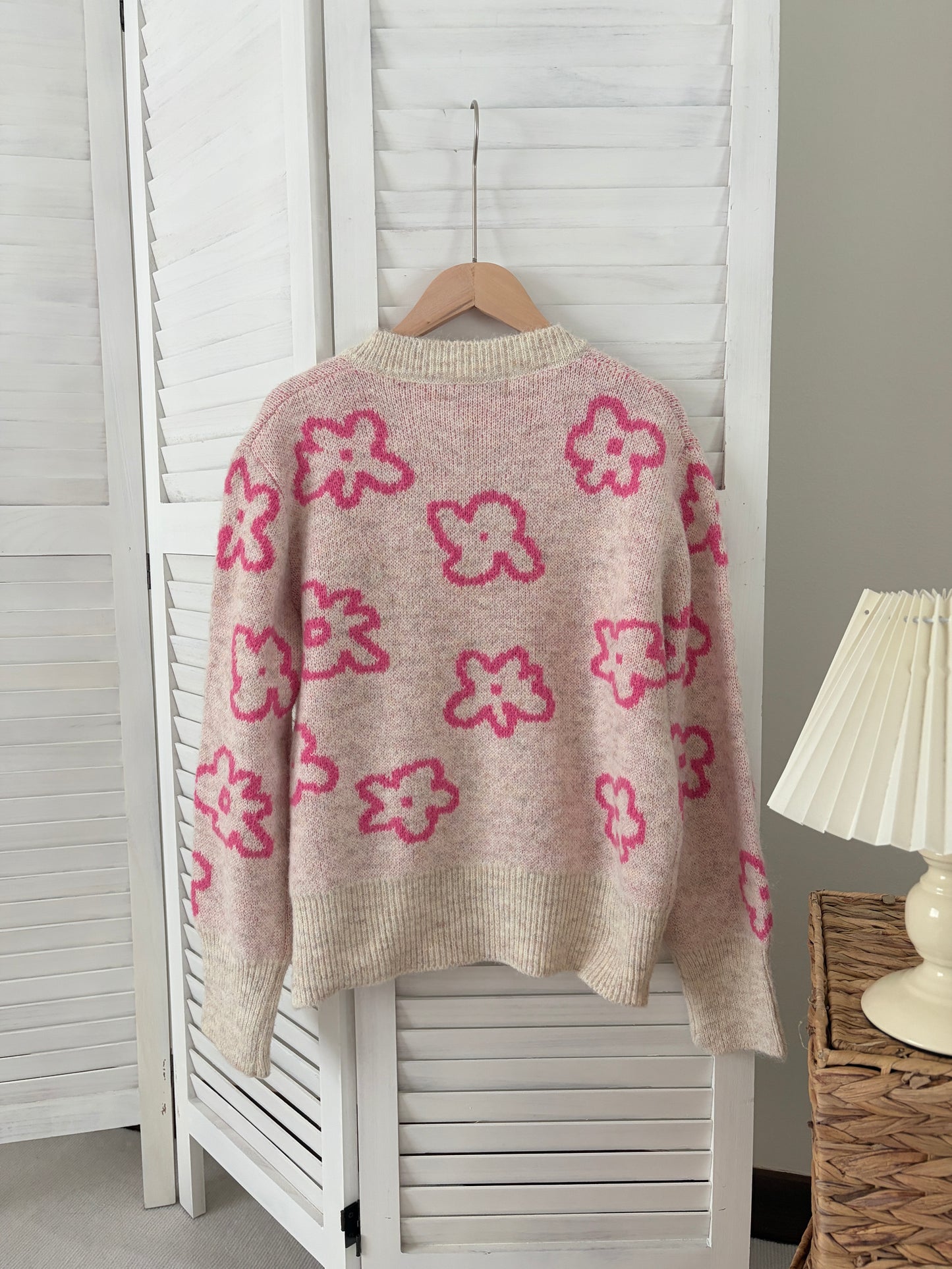 [SALE] Blossom Knit Cardigan in Pink