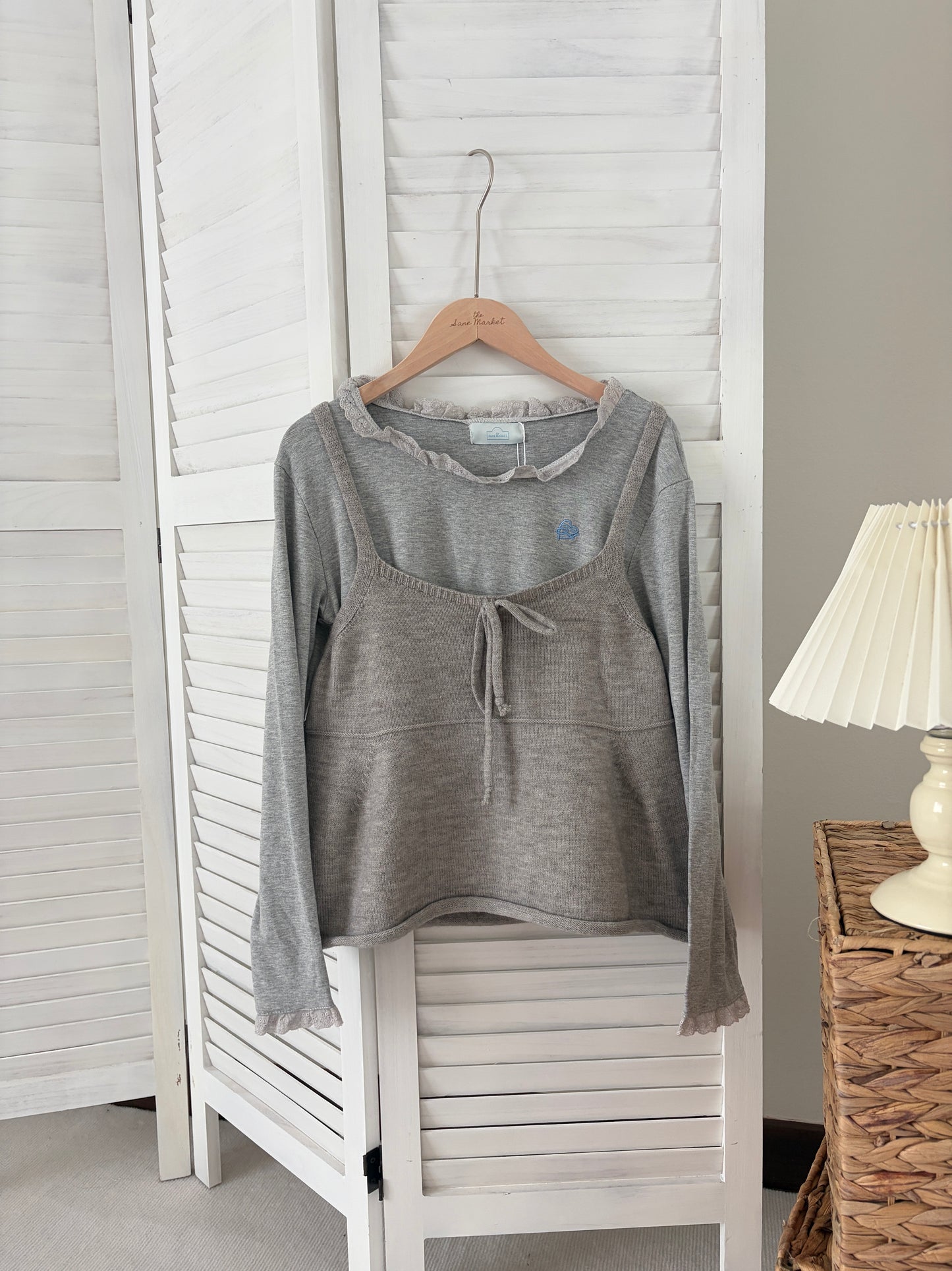 [SALE] Cami Layered Ribbon Tie Top