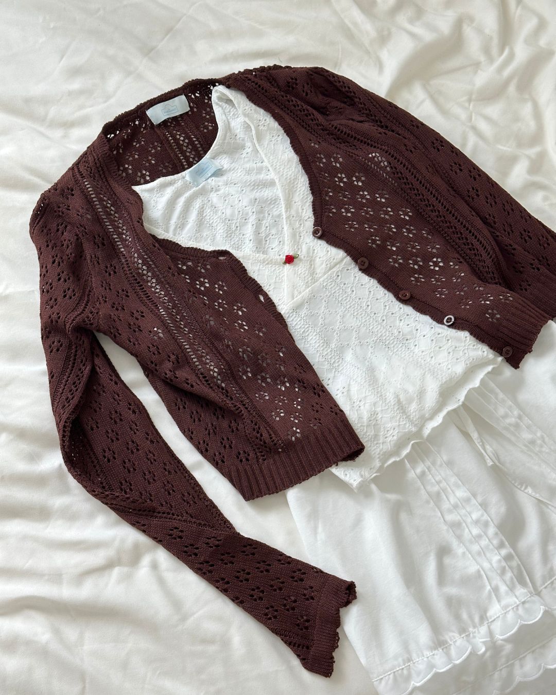 Sweetheart Eyelet Tank Top